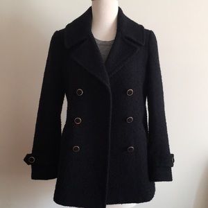 Joie navy wool bouclé peacoat women’s XS